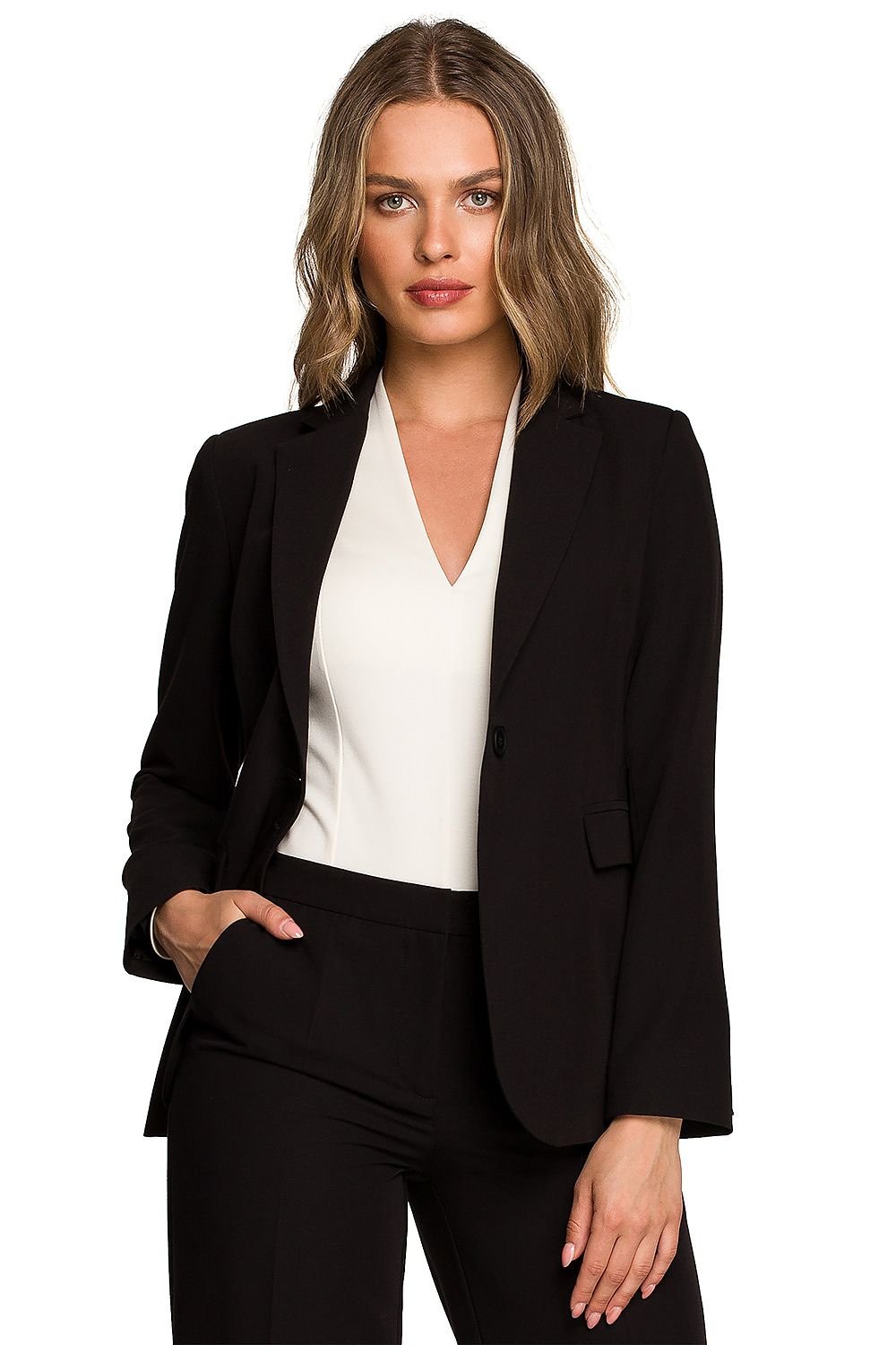 SHIRLYN One-Button Waist Jacket - Classic & Fully Lined