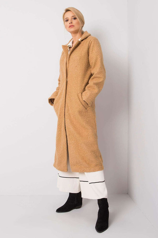 SHIRLYN Women's Coat - Long Sleeves and Press Studs