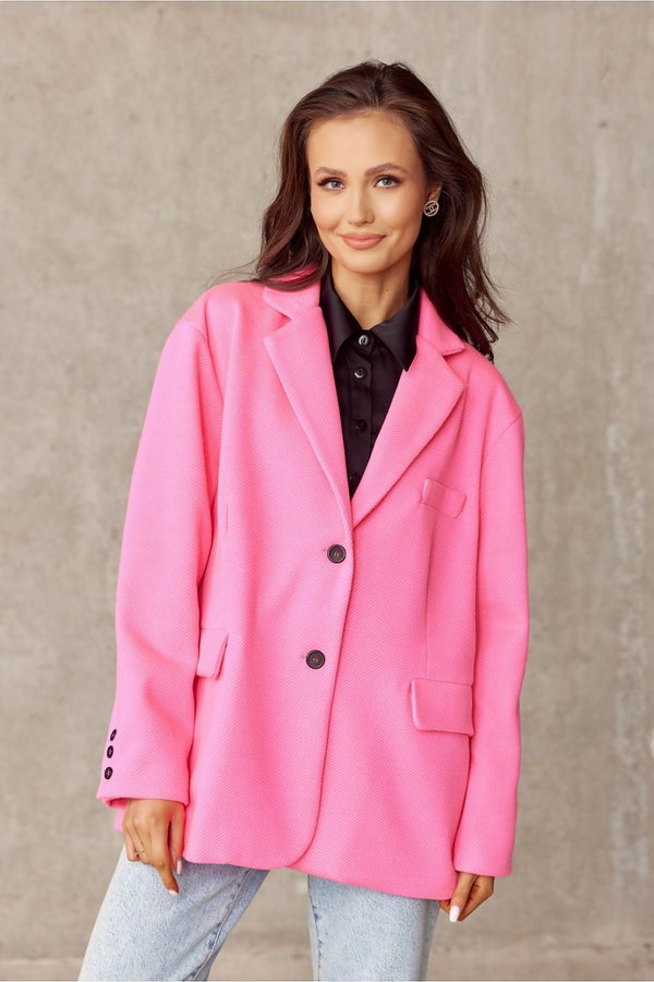 SHIRLYN Voluminous Women's Jacket with Decorative Collar and Cuffs