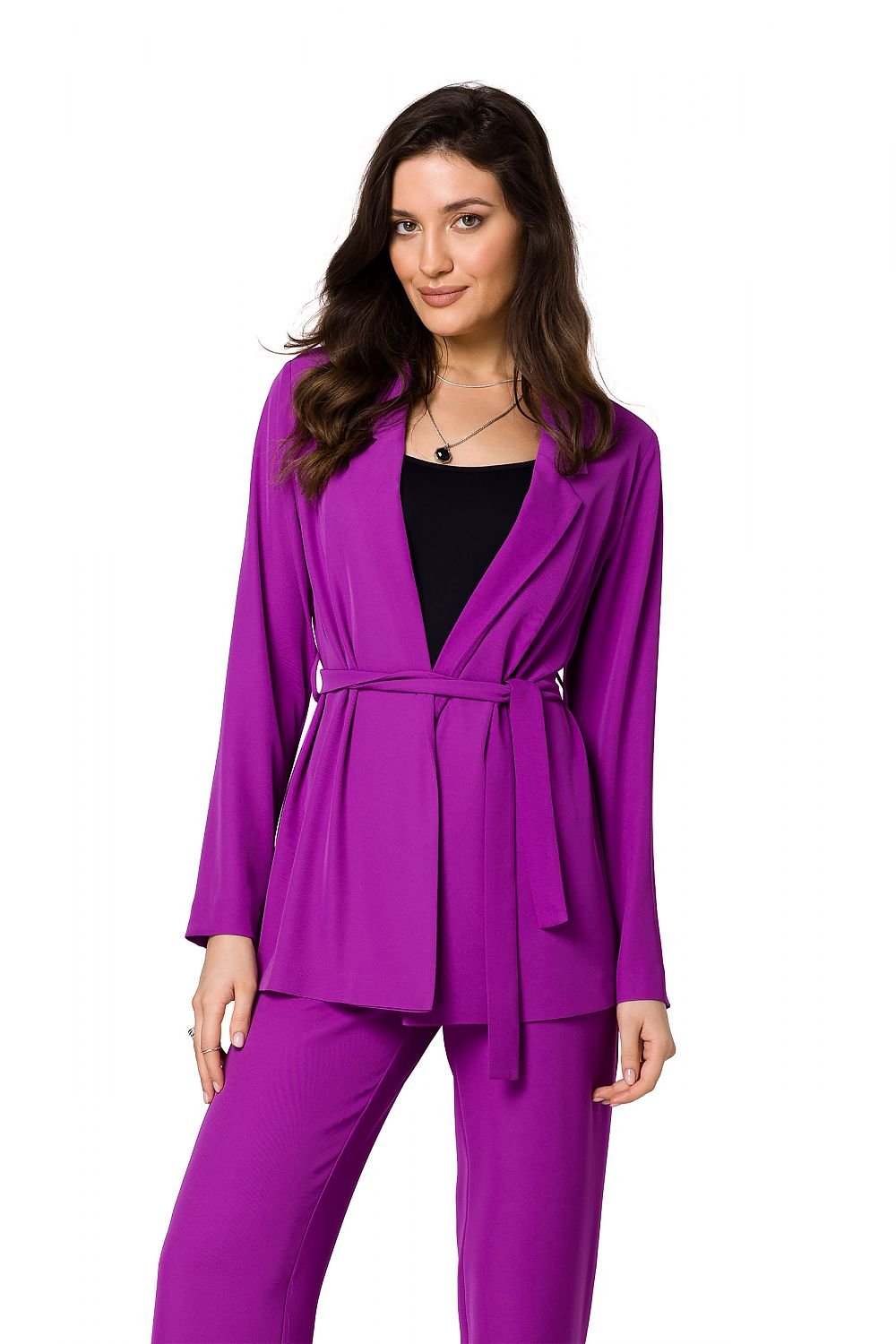 SHIRLYN Women's Flowing Jacket - Belted & Bold