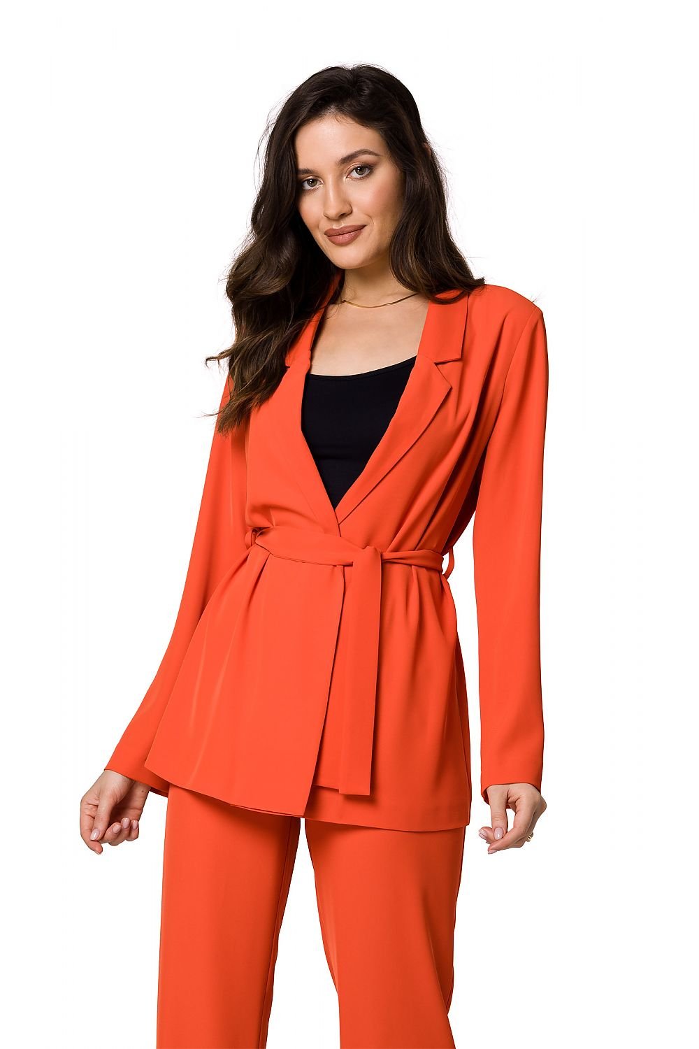 SHIRLYN Women's Flowing Jacket - Belted & Bold