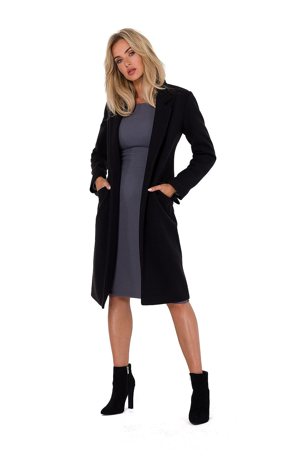 SHIRLYN Women's Fleece Coat - Classic Cut with Padded Collar