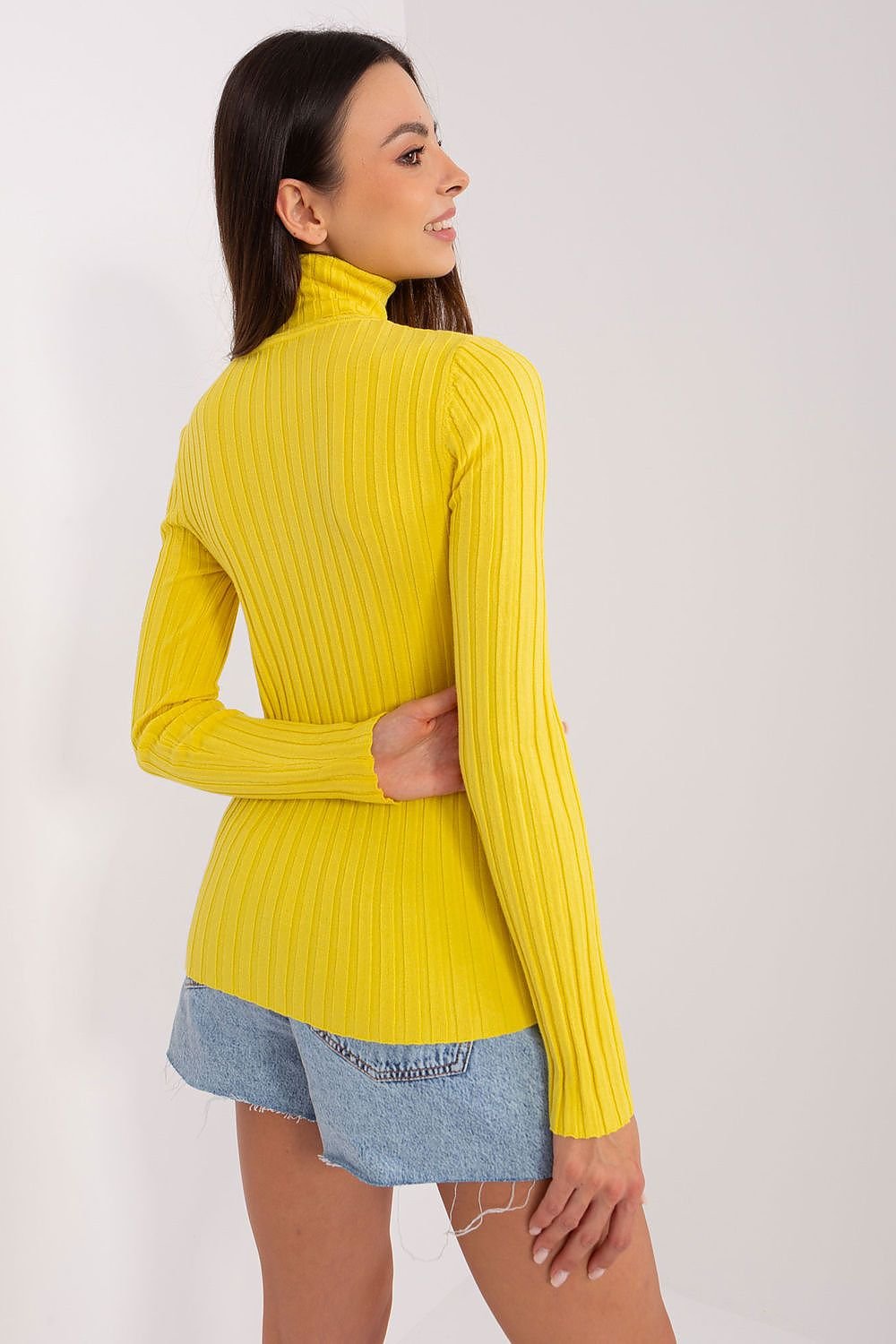 SHIRLYN Elegant Turtleneck Sweater - Soft Viscose & Ribbed Fabric