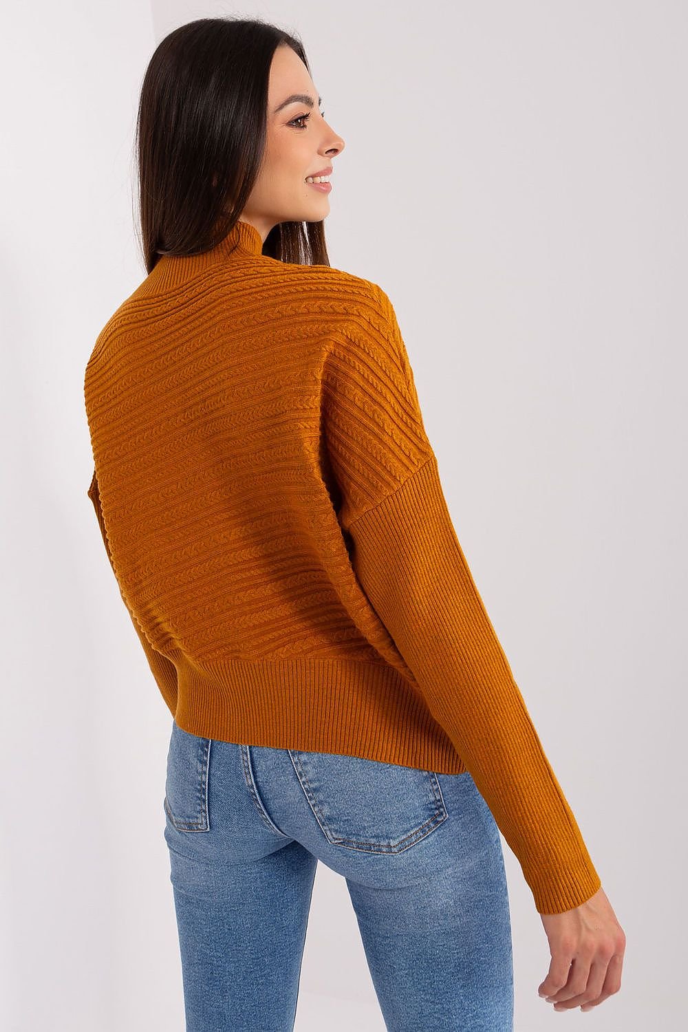 SHIRLYN Variegated Texture Sweater - Comfortable & Warm