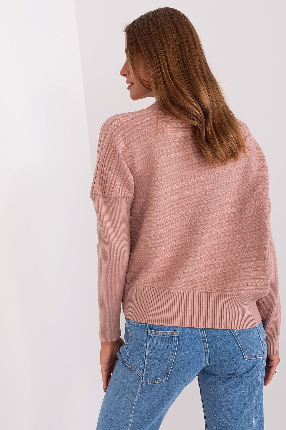 SHIRLYN Variegated Texture Sweater - Comfortable & Warm