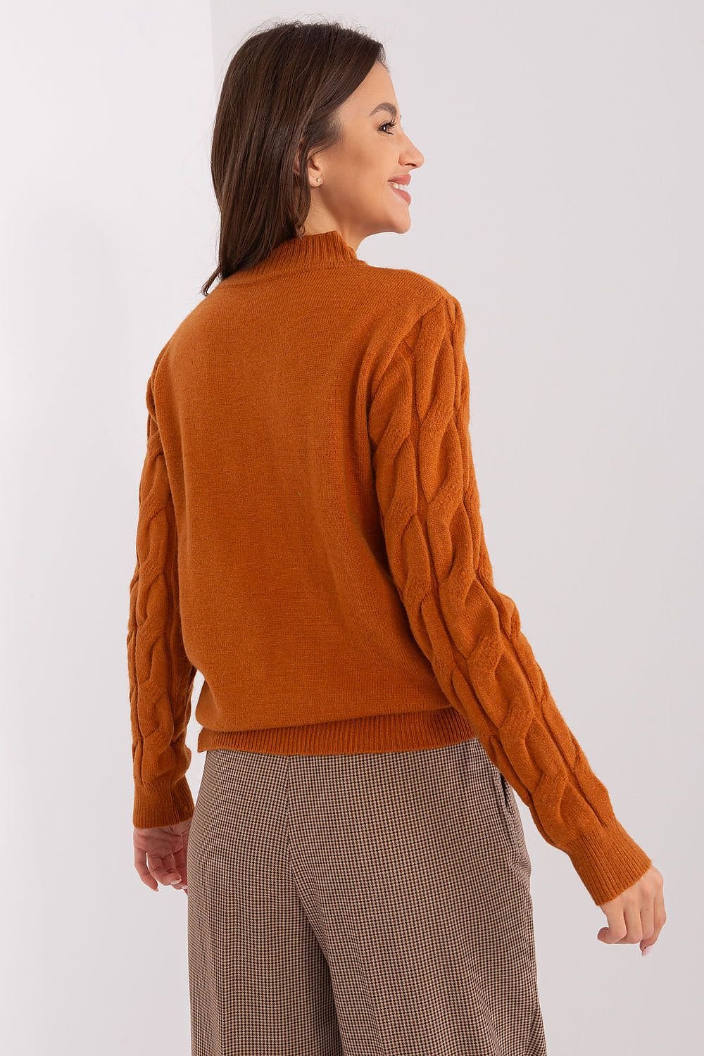 SHIRLYN Casual Sophistication Sweater - Unique Textured Elegance