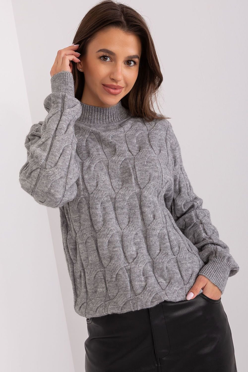 SHIRLYN Casual Sophistication Sweater - Unique Textured Elegance