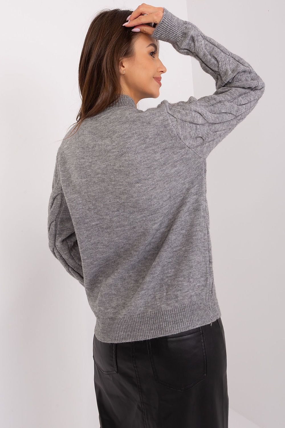 SHIRLYN Casual Sophistication Sweater - Unique Textured Elegance