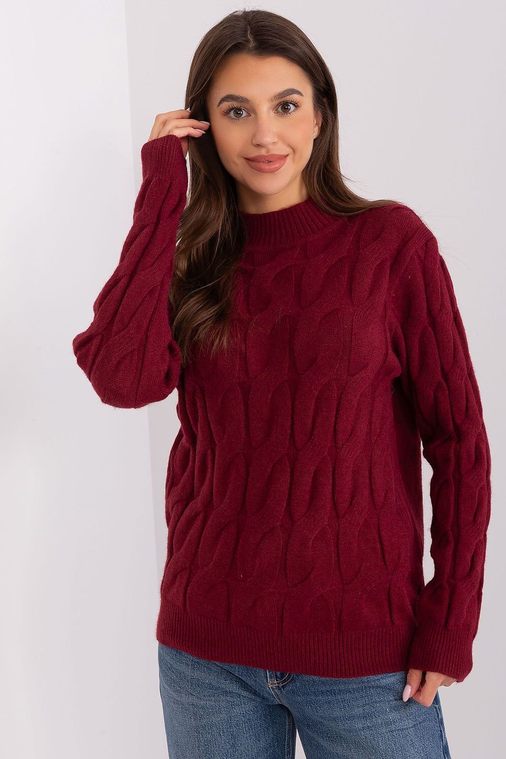 SHIRLYN Casual Sophistication Sweater - Unique Textured Elegance