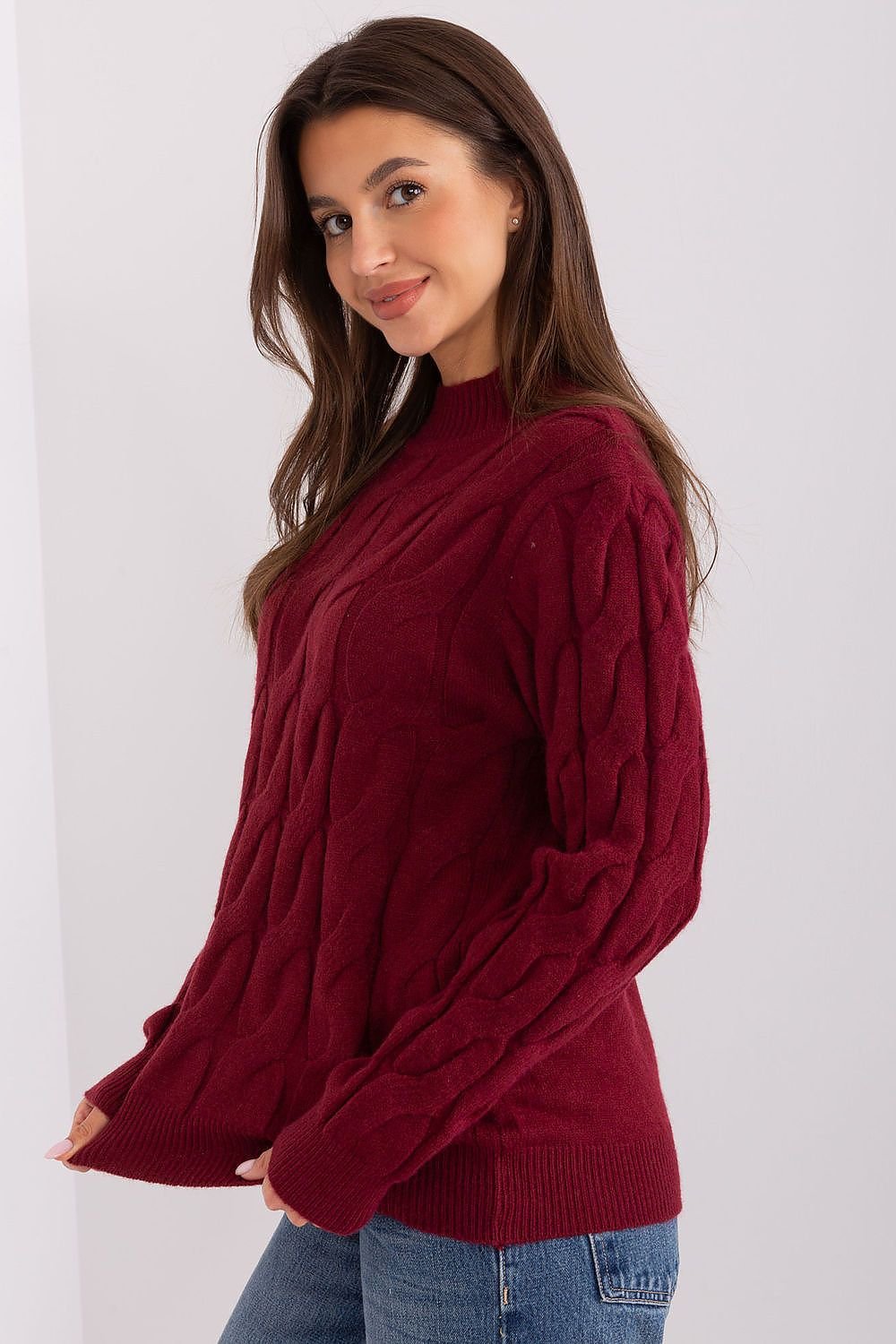 SHIRLYN Casual Sophistication Sweater - Unique Textured Elegance