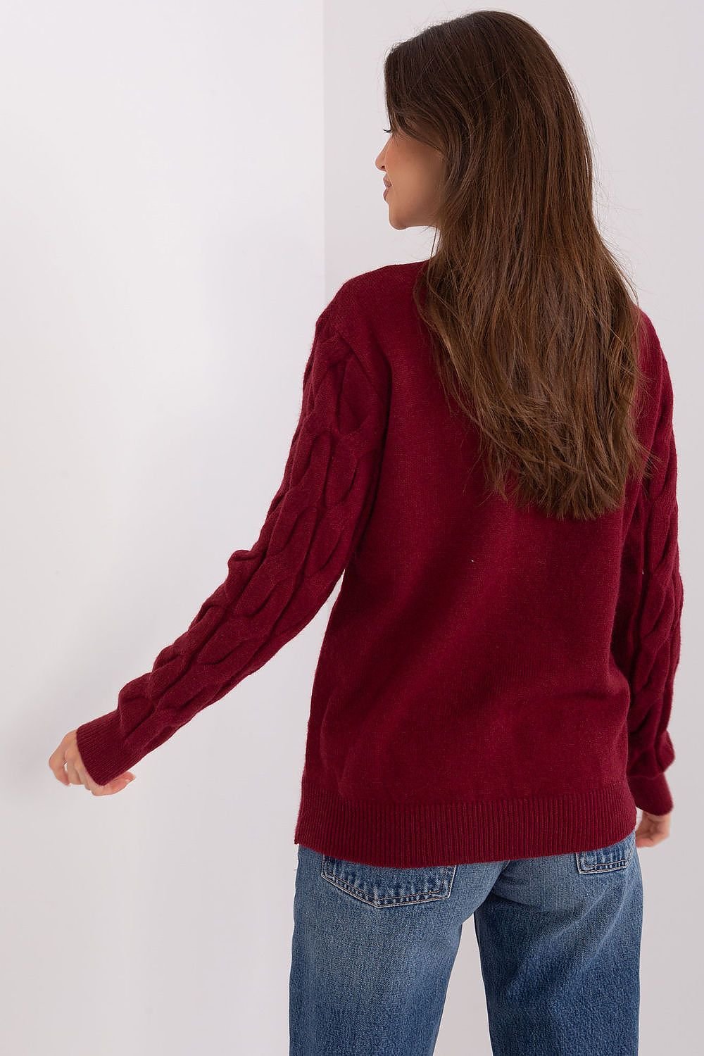 SHIRLYN Casual Sophistication Sweater - Unique Textured Elegance