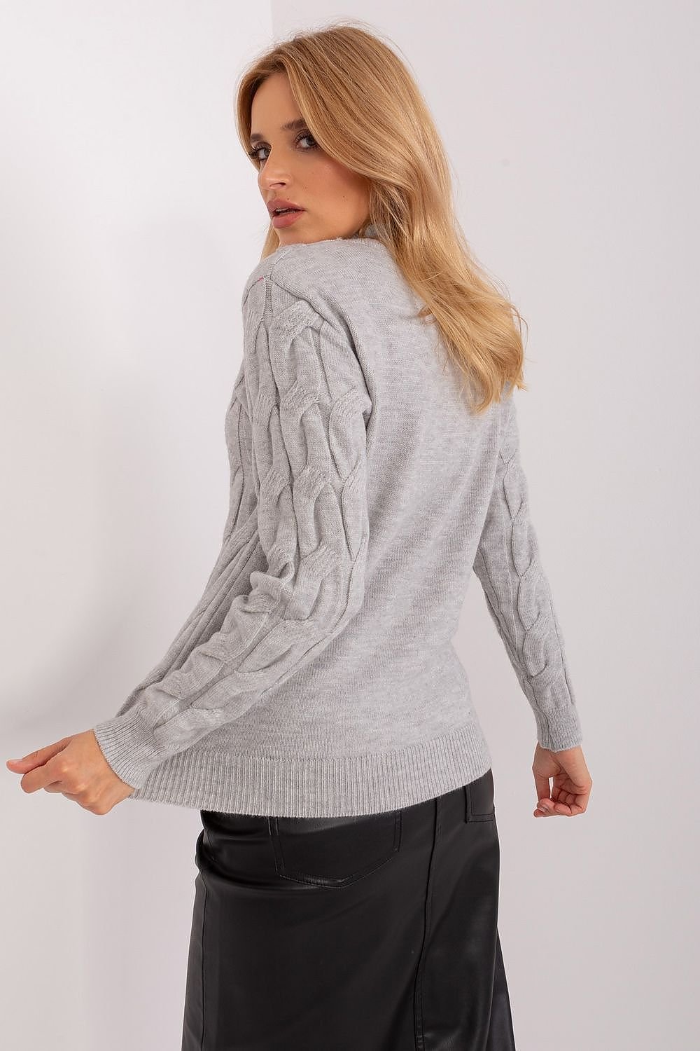 SHIRLYN Casual Sophistication Sweater - Unique Textured Elegance