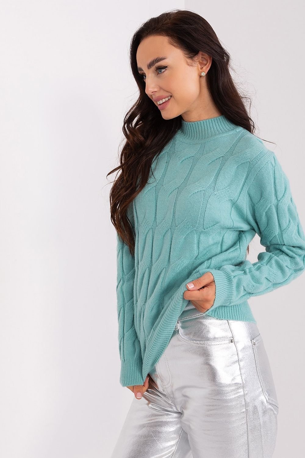 SHIRLYN Casual Sophistication Sweater - Unique Textured Elegance