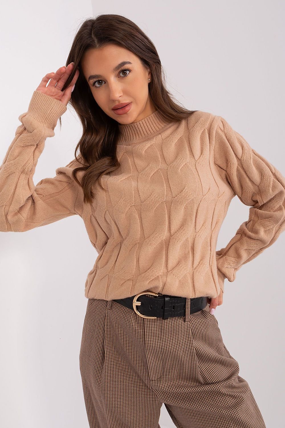 SHIRLYN Casual Sophistication Sweater - Unique Textured Elegance