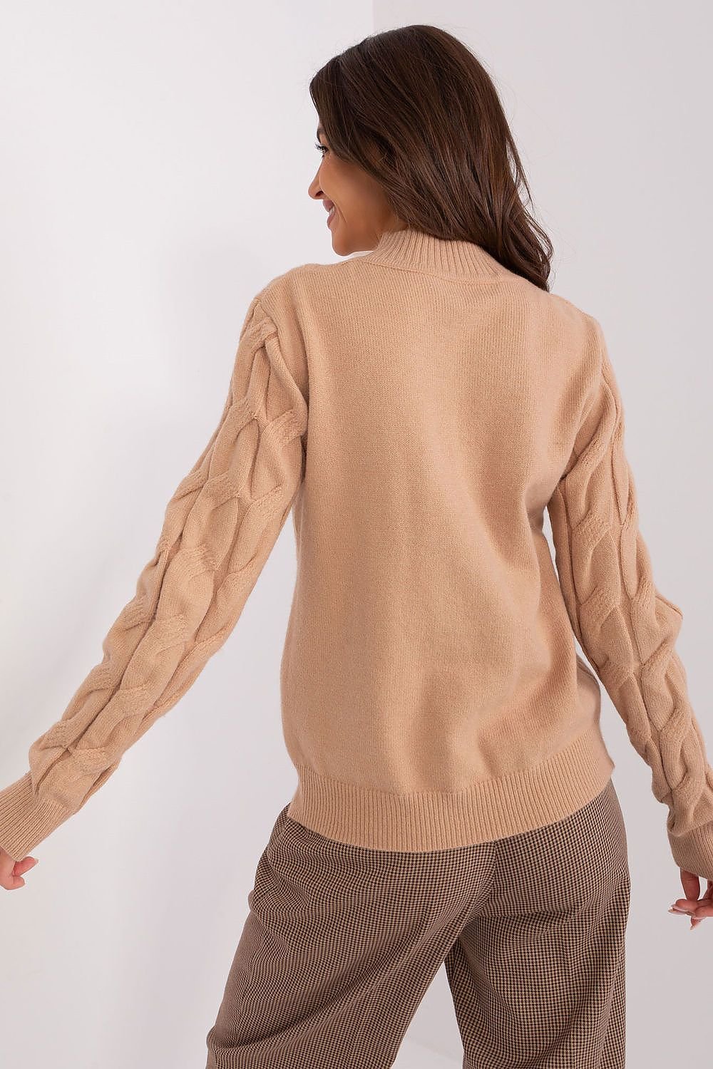 SHIRLYN Casual Sophistication Sweater - Unique Textured Elegance