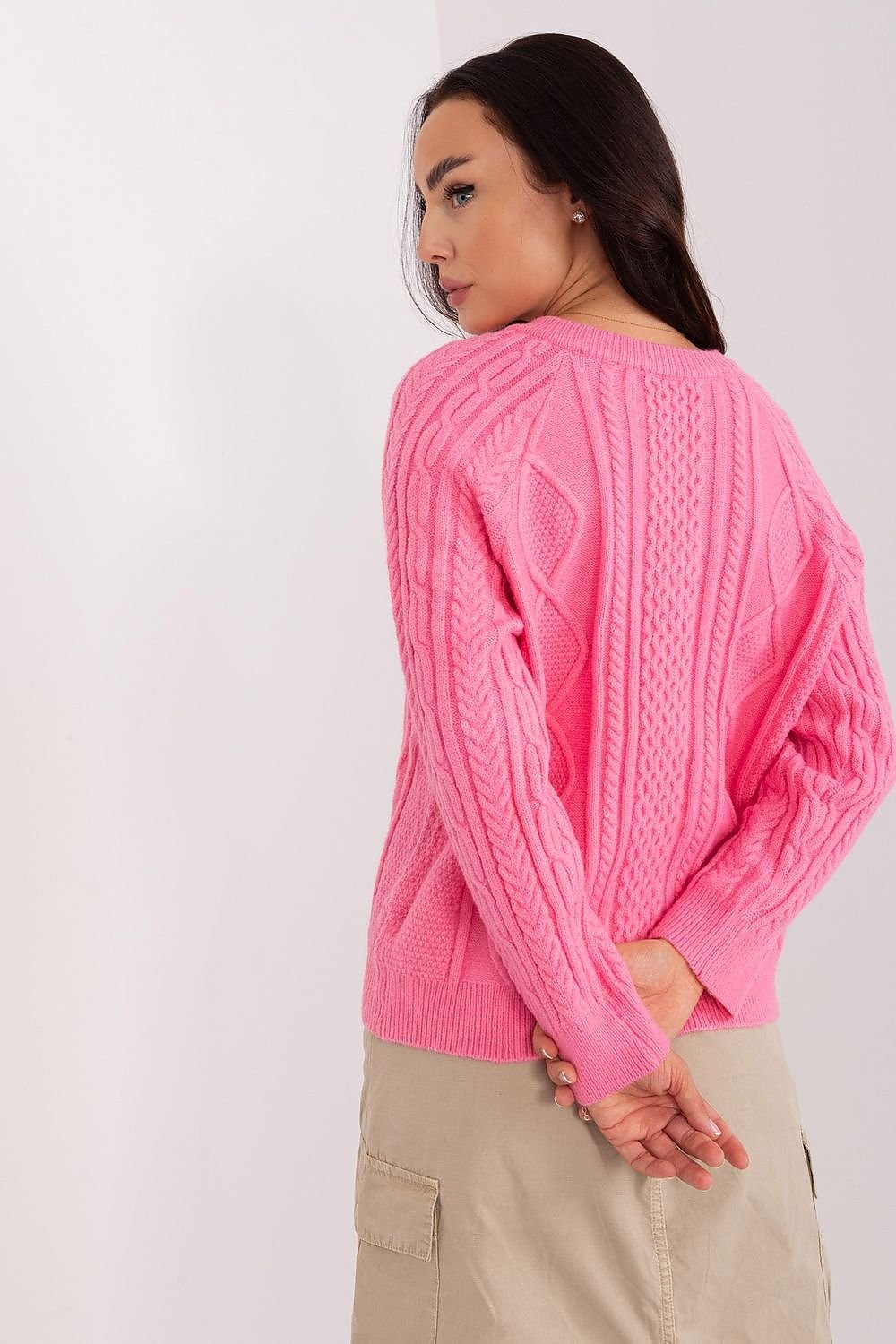 SHIRLYN Everyday Wear Sweater - Variegated Texture & Versatile Style