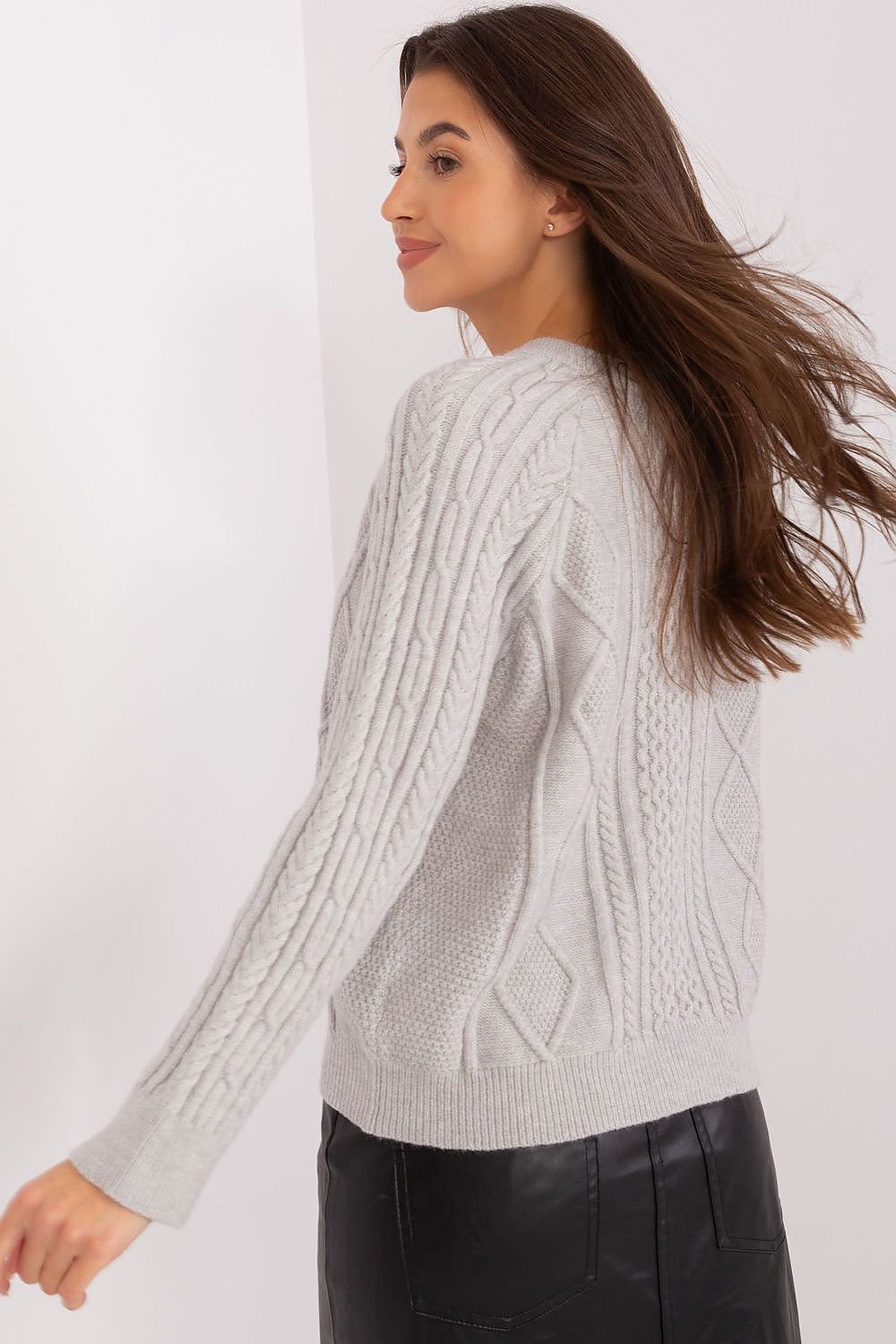 SHIRLYN Everyday Wear Sweater - Variegated Texture & Versatile Style