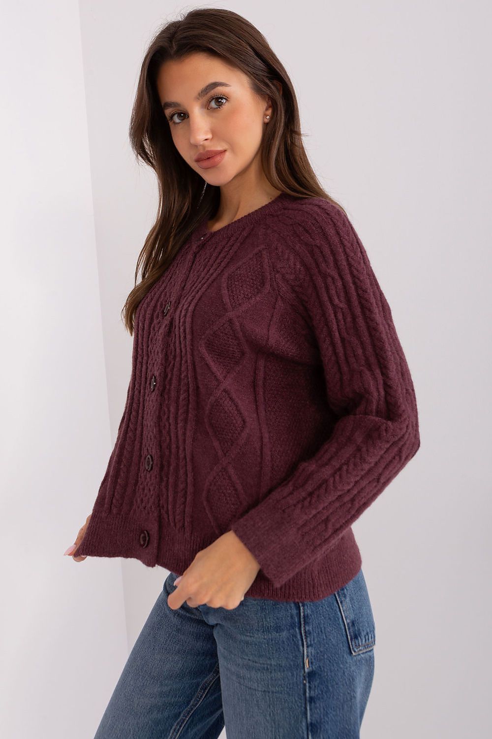 SHIRLYN Everyday Wear Sweater - Variegated Texture & Versatile Style