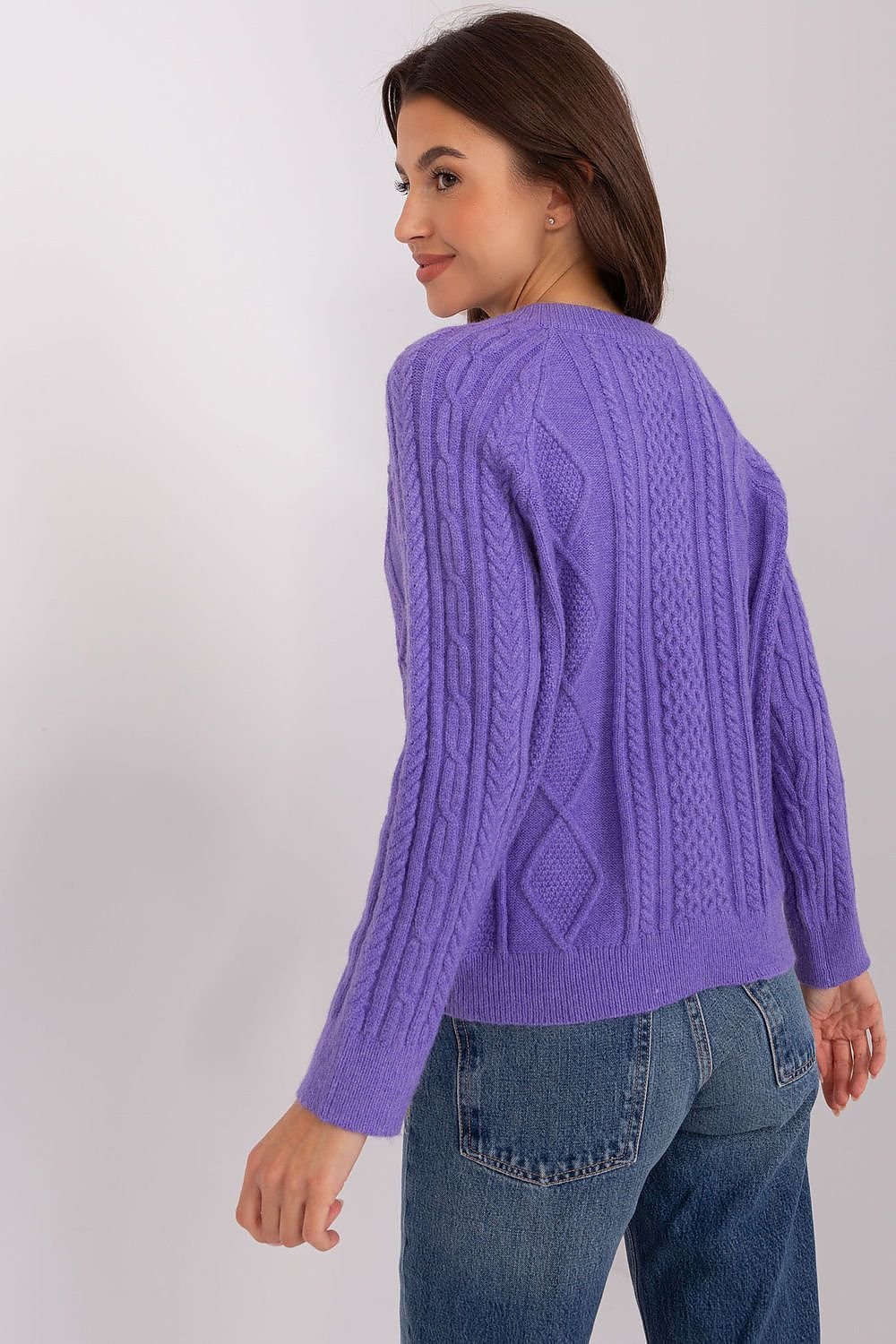 SHIRLYN Everyday Wear Sweater - Variegated Texture & Versatile Style