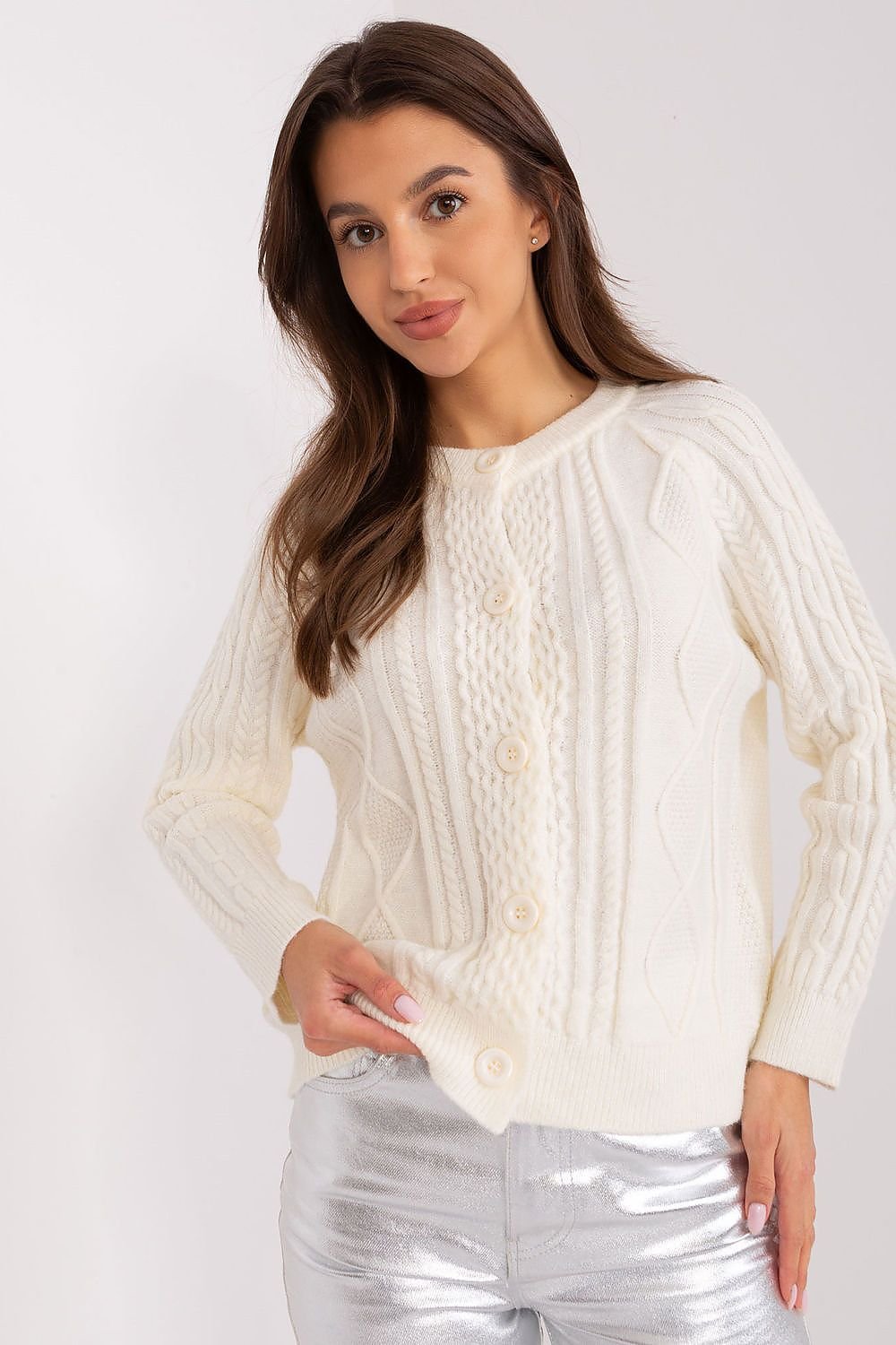 SHIRLYN Everyday Wear Sweater - Variegated Texture & Versatile Style