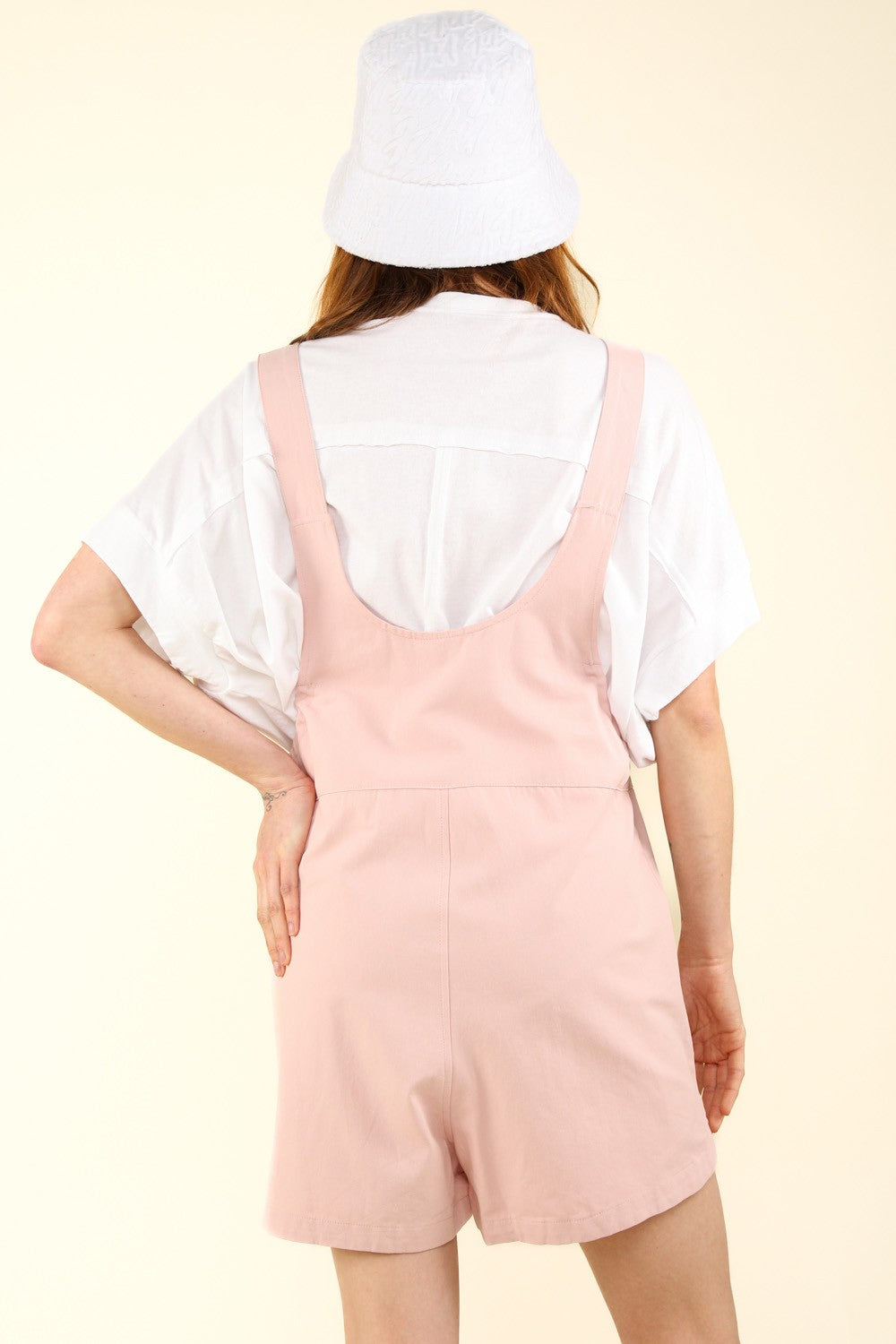 SHIRLYN - Adjustable Waist Suspender Overalls with Pockets