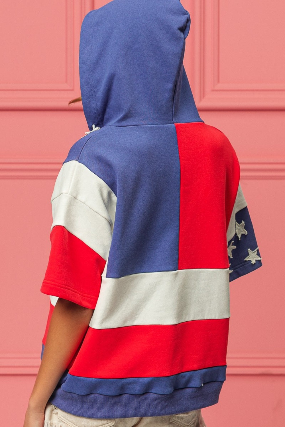 SHIRLYN American Flag Theme Hoodie