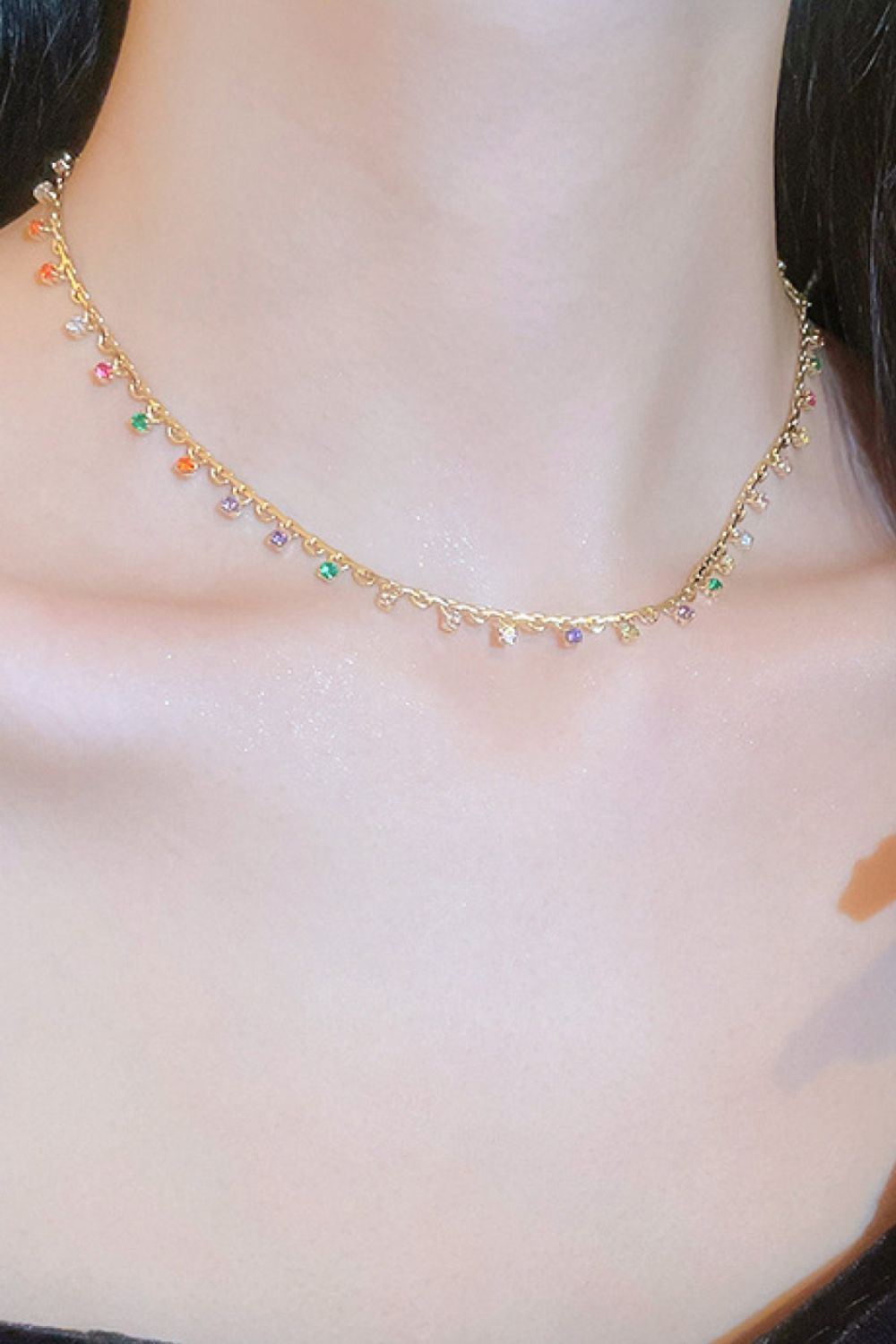 18K Gold Plated Multicolored Necklace - SHIRLYN.CO