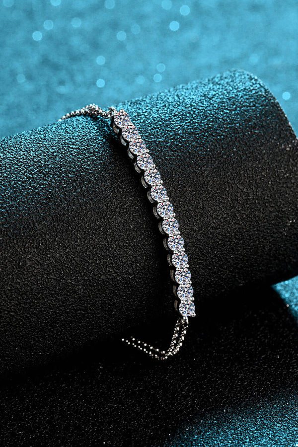 Moissanite Sterling Silver Bracelet - SHIRLYN.CO