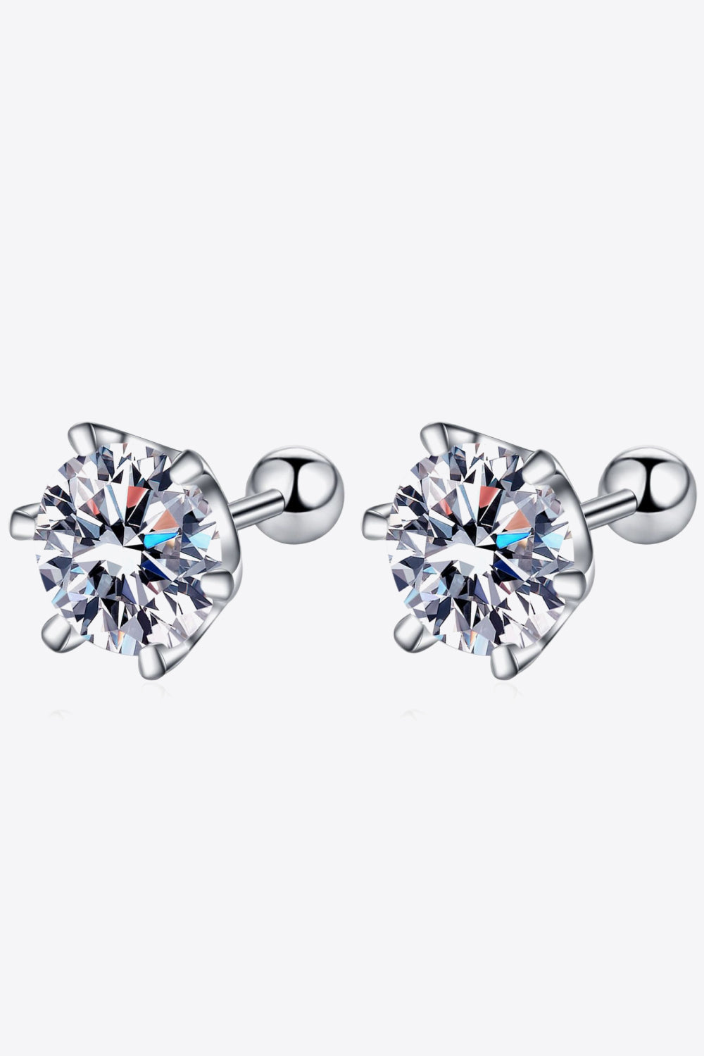 Grateful For You Moissanite Stud Earrings - SHIRLYN.CO