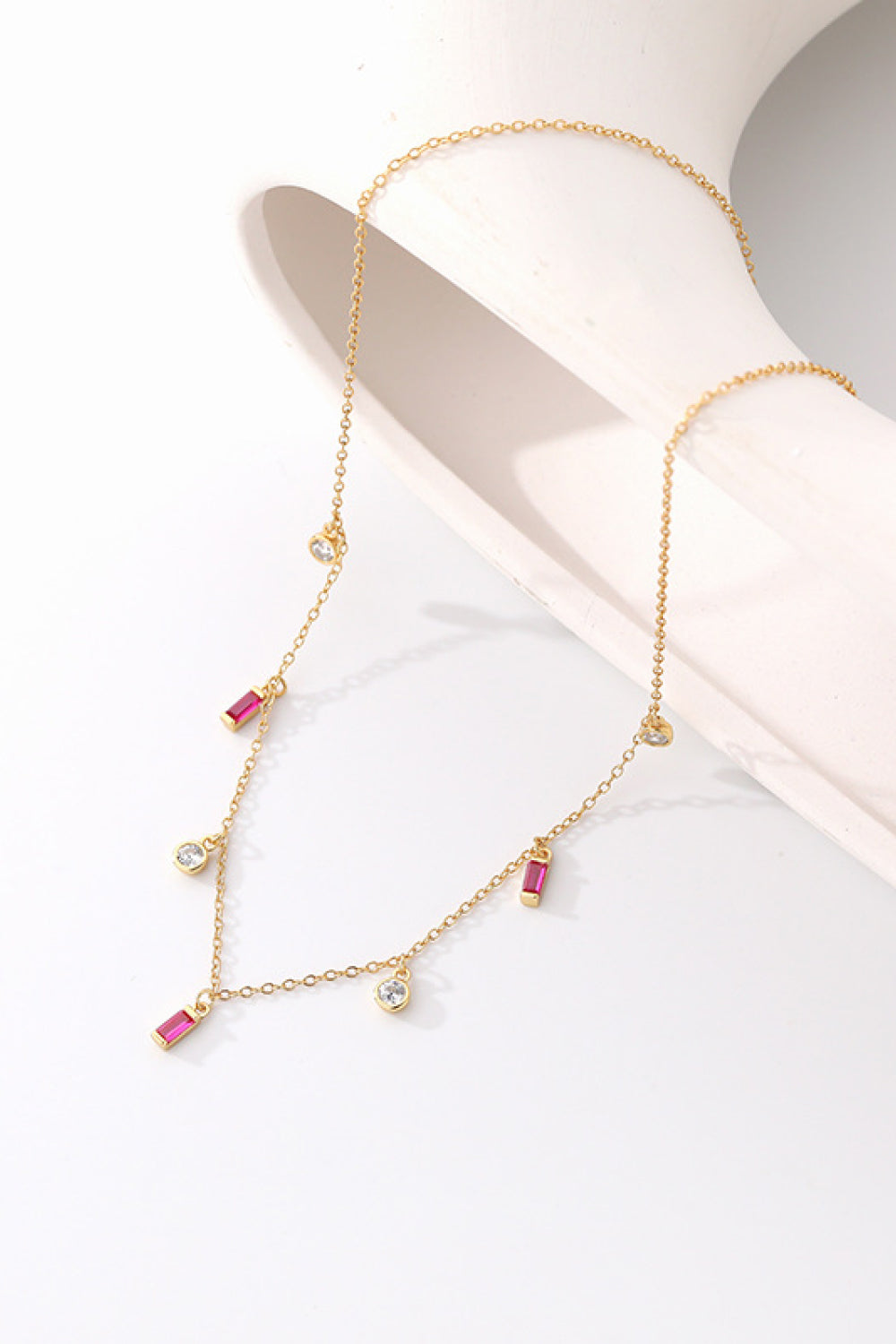 18K Gold Plated Multi-Charm Chain Necklace - SHIRLYN.CO