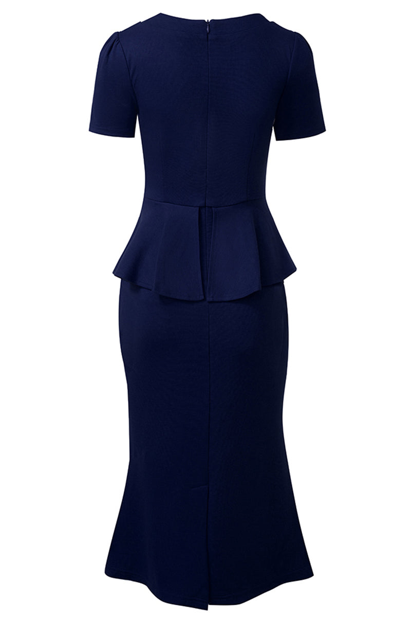 Editor's Choice: Shirlyn's Square Neck Short Sleeve Pencil Dress: Timeless Elegance