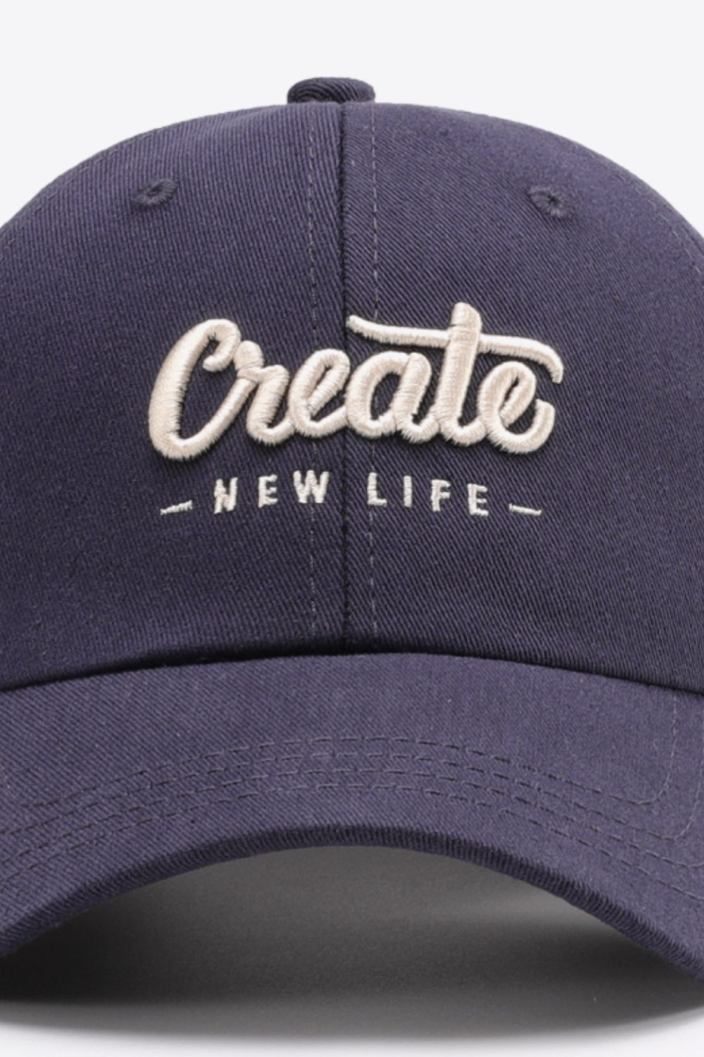 CREATE NEW LIFE Adjustable Cotton Baseball Cap - SHIRLYN.CO