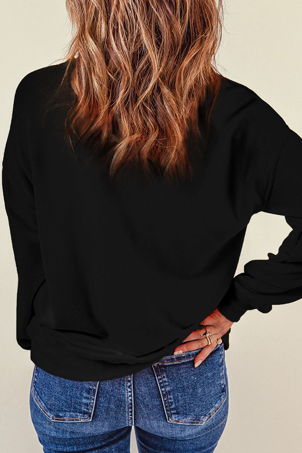 STRONG WOMEN STRONG WORLD Graphic Drop Shoulder Sweatshirt - SHIRLYN.CO