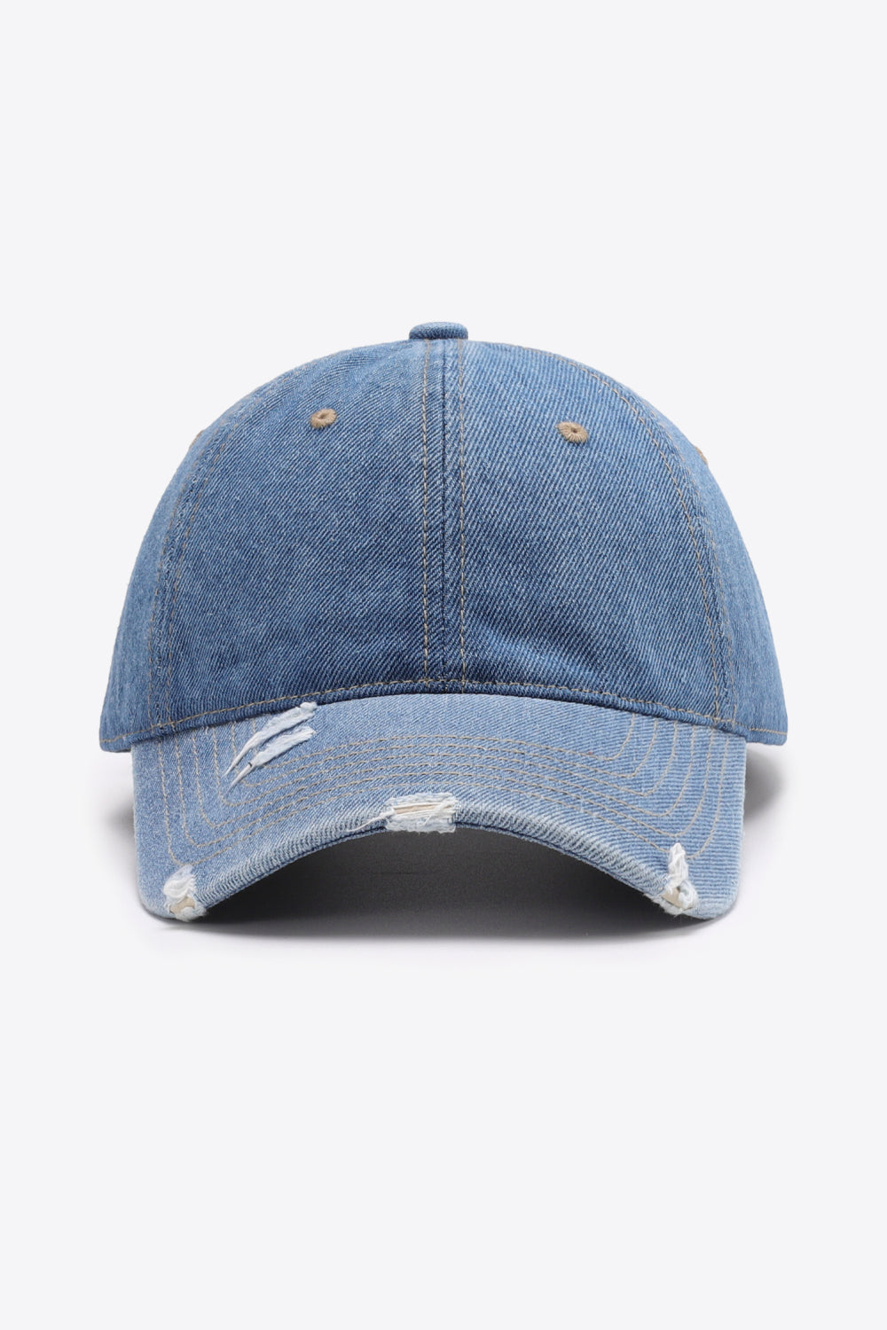 Distressed Adjustable Baseball Cap - SHIRLYN.CO