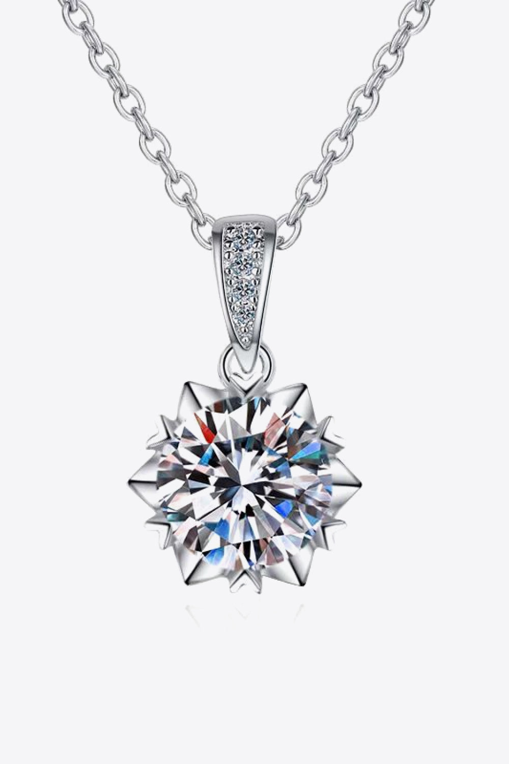 Looking At You 2 Carat Moissanite Pendant Necklace - SHIRLYN.CO