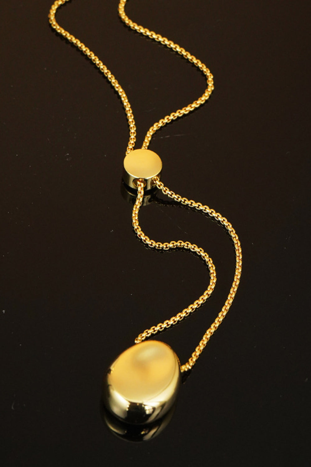 18K Gold-Plated Sweater Chain Necklace - SHIRLYN.CO