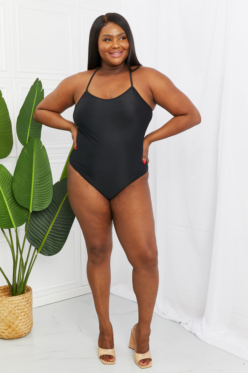 Marina West Swim High Tide One-Piece in Black - SHIRLYN.CO