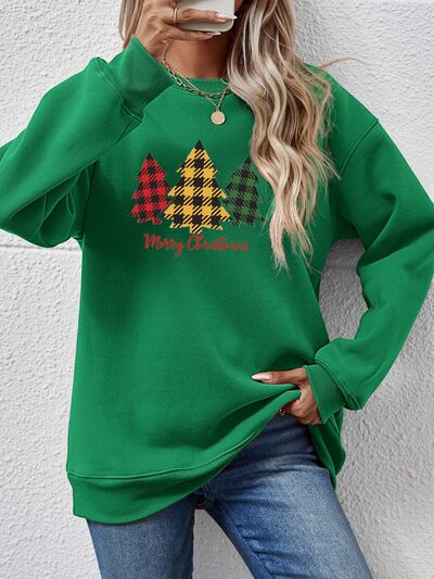 MERRY CHRISTMAS Dropped Shoulder Sweatshirt