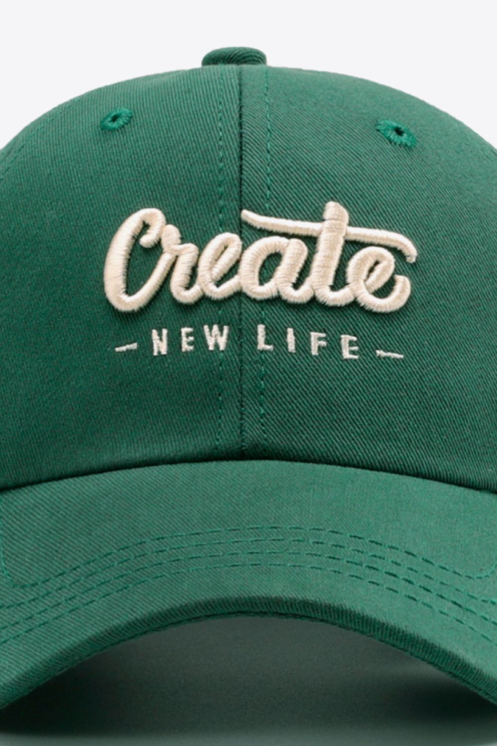 CREATE NEW LIFE Adjustable Cotton Baseball Cap - SHIRLYN.CO