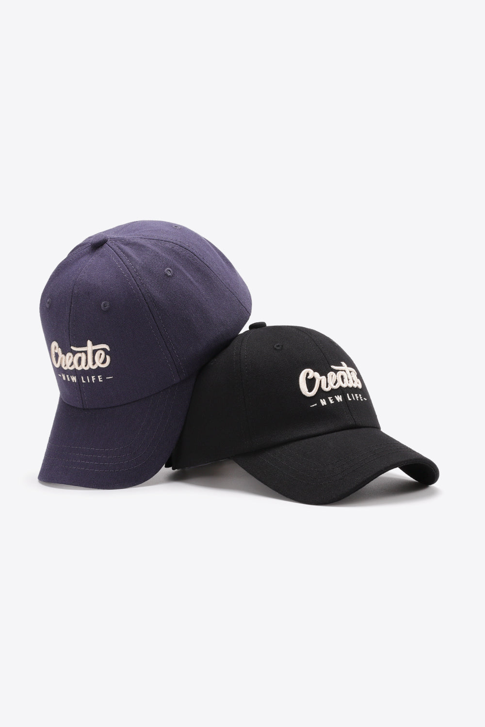 CREATE NEW LIFE Adjustable Cotton Baseball Cap - SHIRLYN.CO