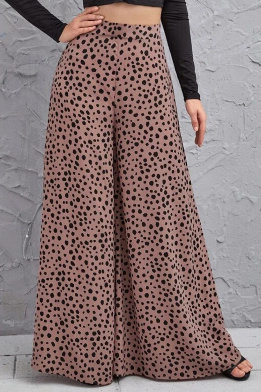 Animal Print High-Rise Culottes - SHIRLYN.CO