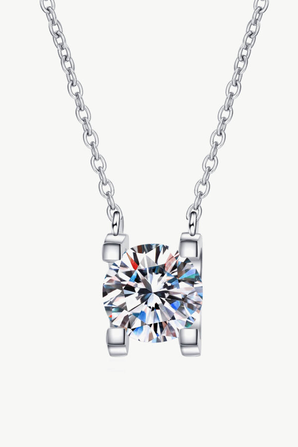 1 Carat Moissanite Chain Necklace - SHIRLYN.CO