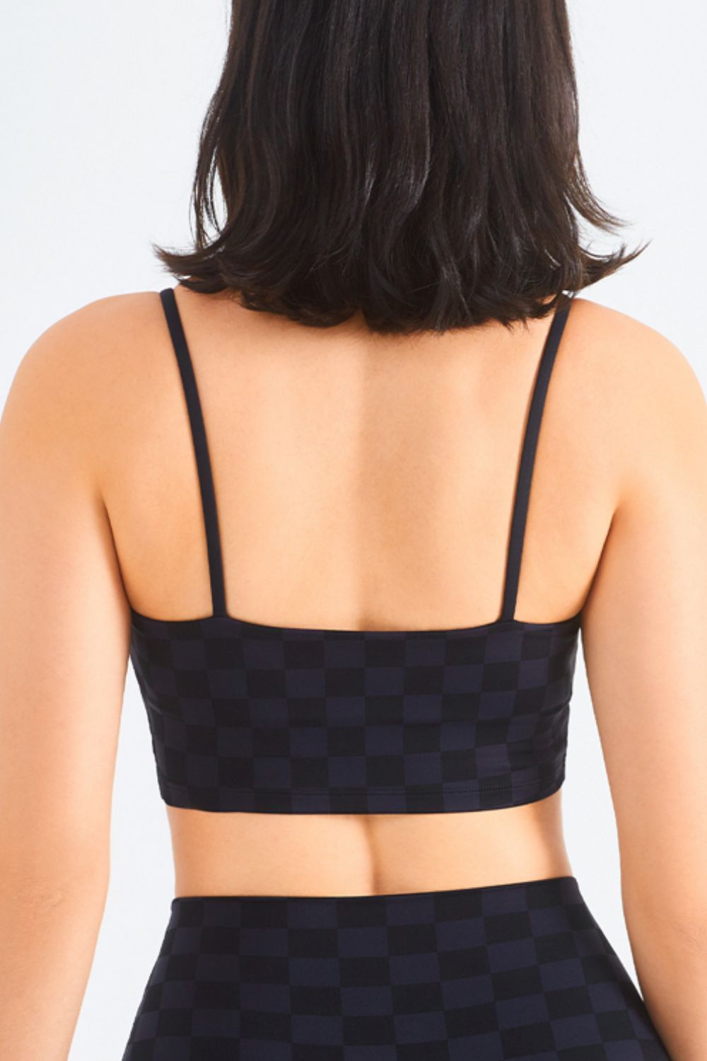 Breathable Checkered Sports Bra - SHIRLYN.CO