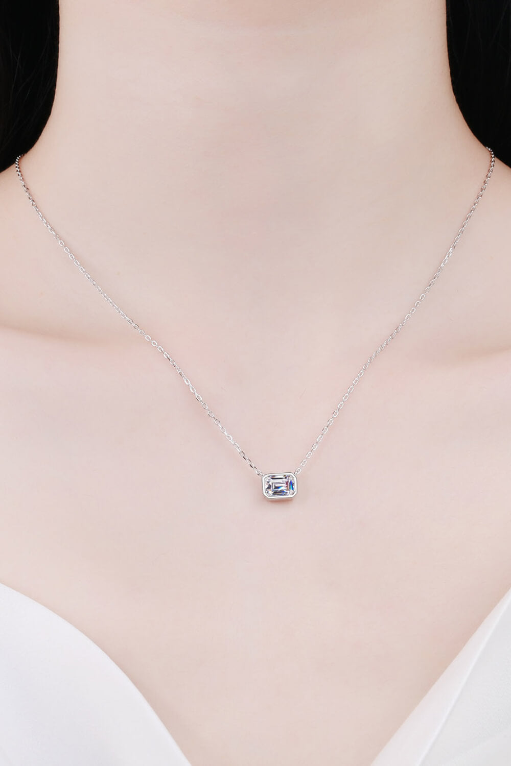 Beautiful Words 1 Carat Moissanite Pendant Necklace - SHIRLYN.CO