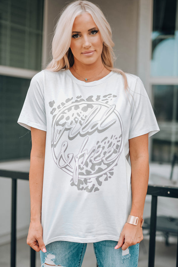 Graphic Short Sleeve T-Shirt - SHIRLYN.CO