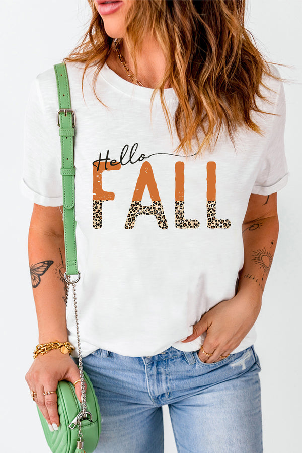 HELLO FALL Graphic Tee - SHIRLYN.CO