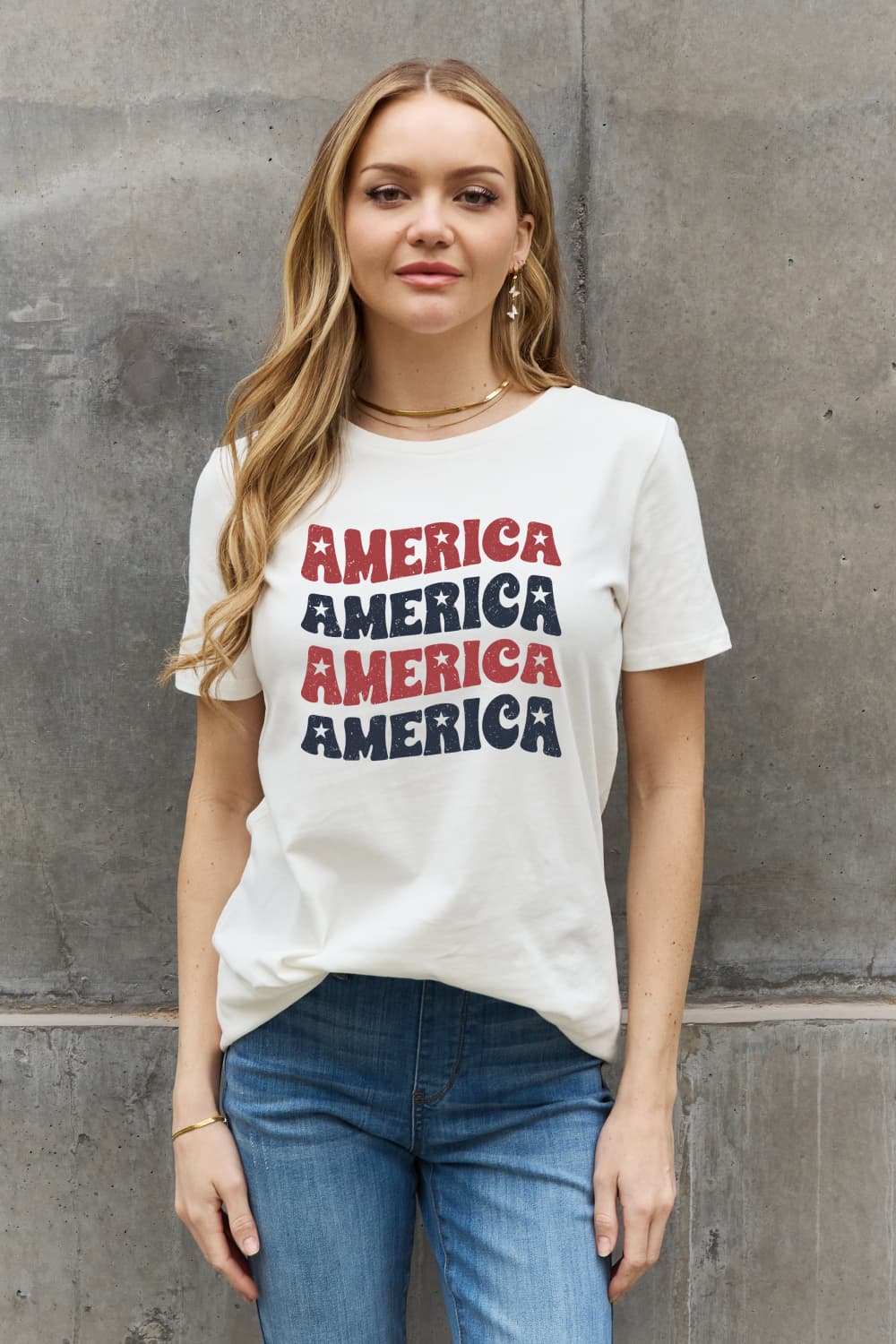 Simply Love AMERICA Graphic Cotton Tee - SHIRLYN.CO