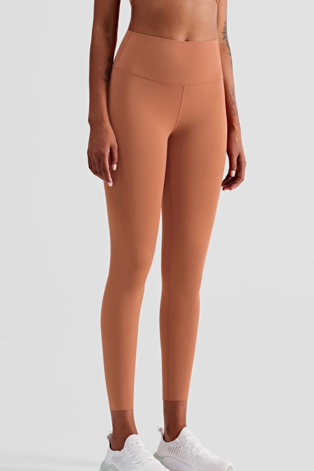 Ankle-Length High-Rise Yoga Leggings - SHIRLYN.CO