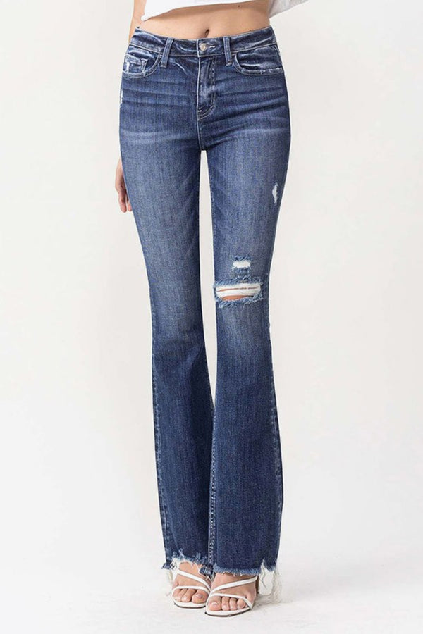 Vervet by Flying Monkey Luna Full Size High Rise Flare Jeans - SHIRLYN.CO