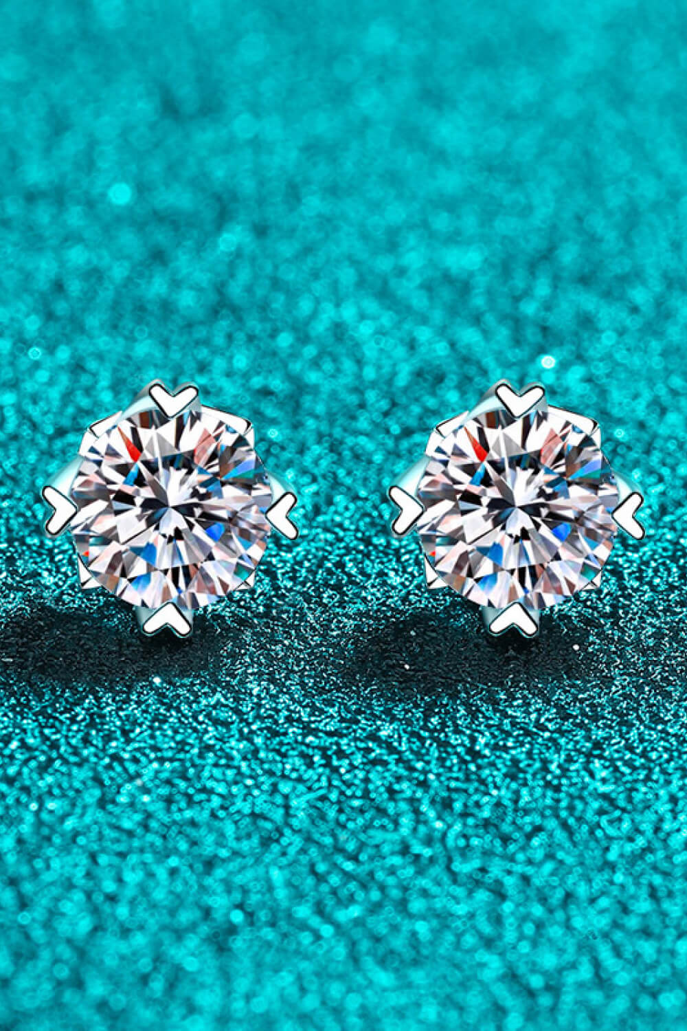 Good Day In My Mind Moissanite Stud Earrings - SHIRLYN.CO